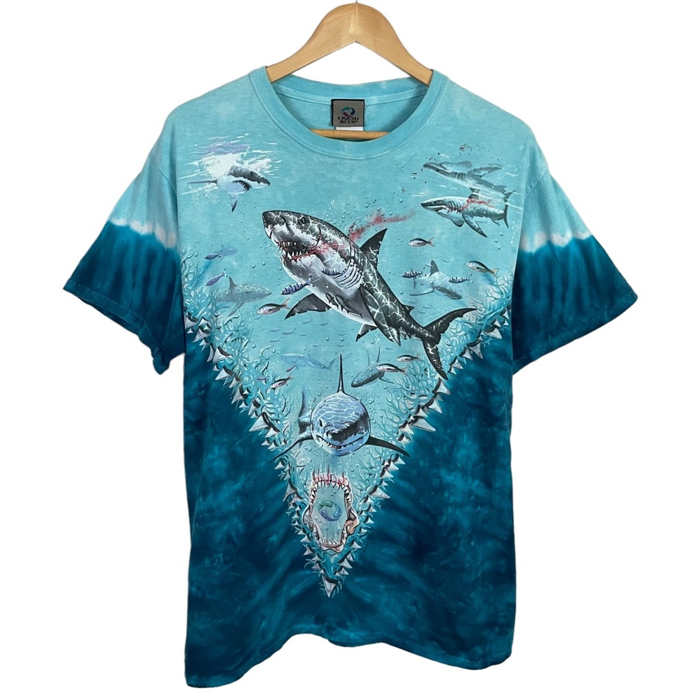 Vintage Liquid Blue Shark T-Shirt